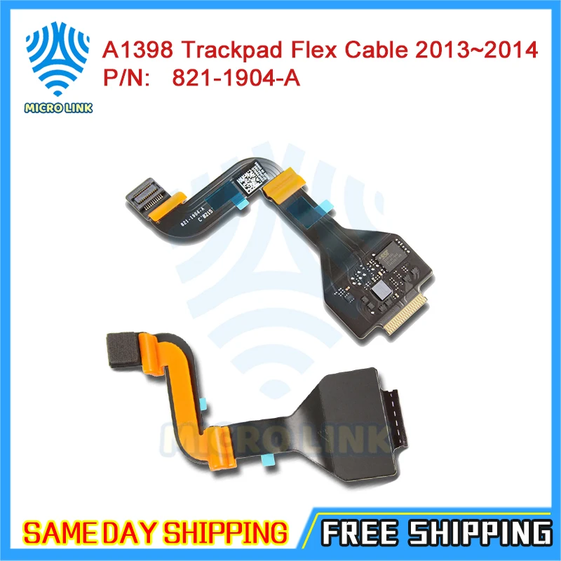 Original New for Macbook Pro Retina 15.4" A1398 Trackpad Touchpad with Cable 821-1904-A Late 2013 Mid ME293