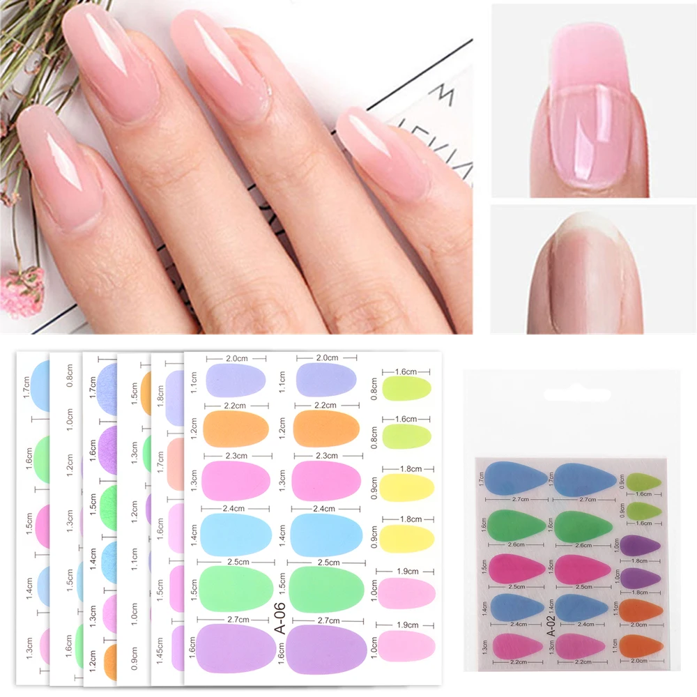 1 bag NEW Non-Woven Silk For Nails Extension Forms UV Gel Builder Oval French Fiberglass Toenails Nail Extensions Tools Decor