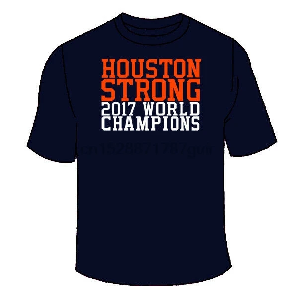 Хьюстон сильный футболку. Astros World Series 2017 чемпионская футболка | Мужская одежда