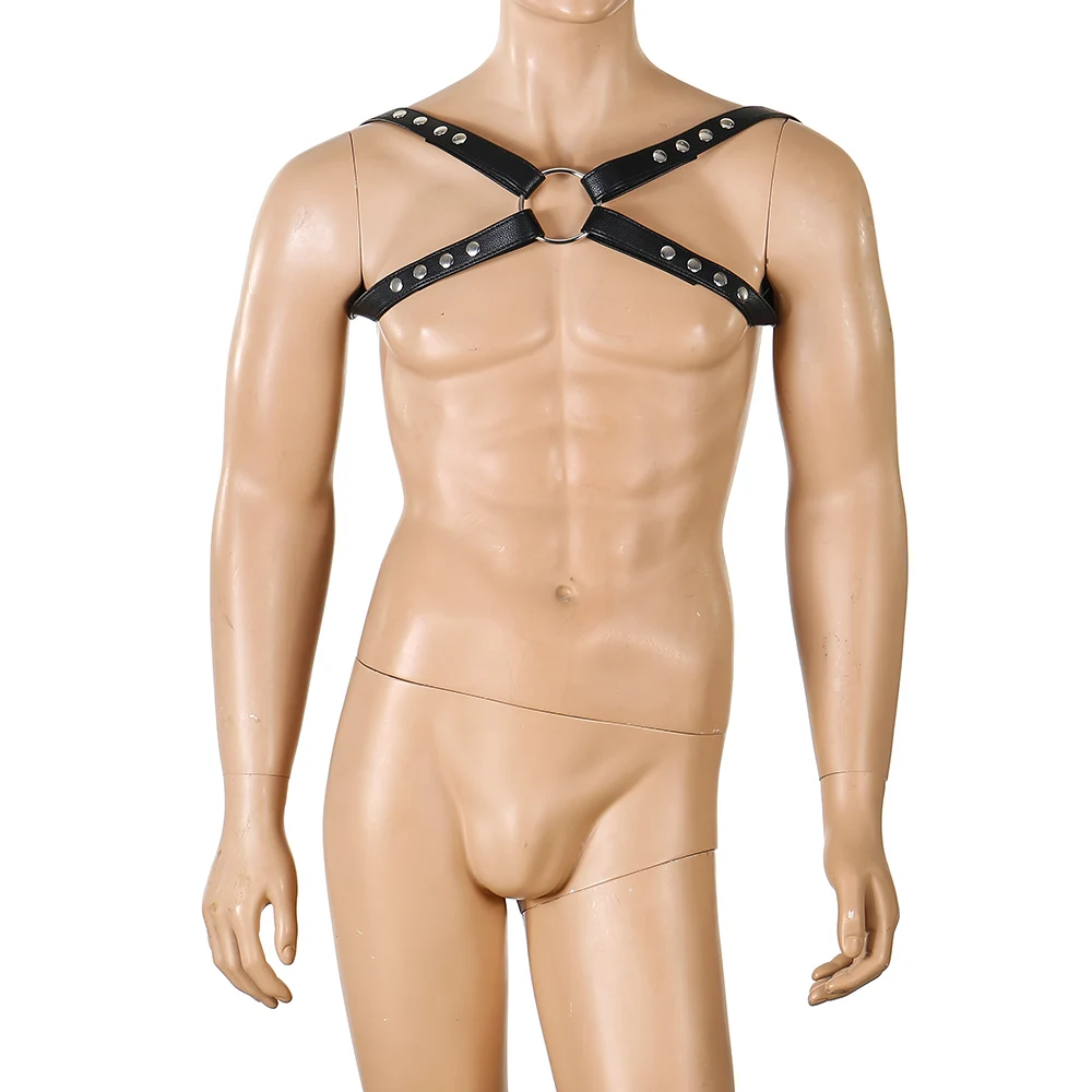 Регулируемый кожаный ремень пояс для геев гомосексуалов нагрудный экзотическая