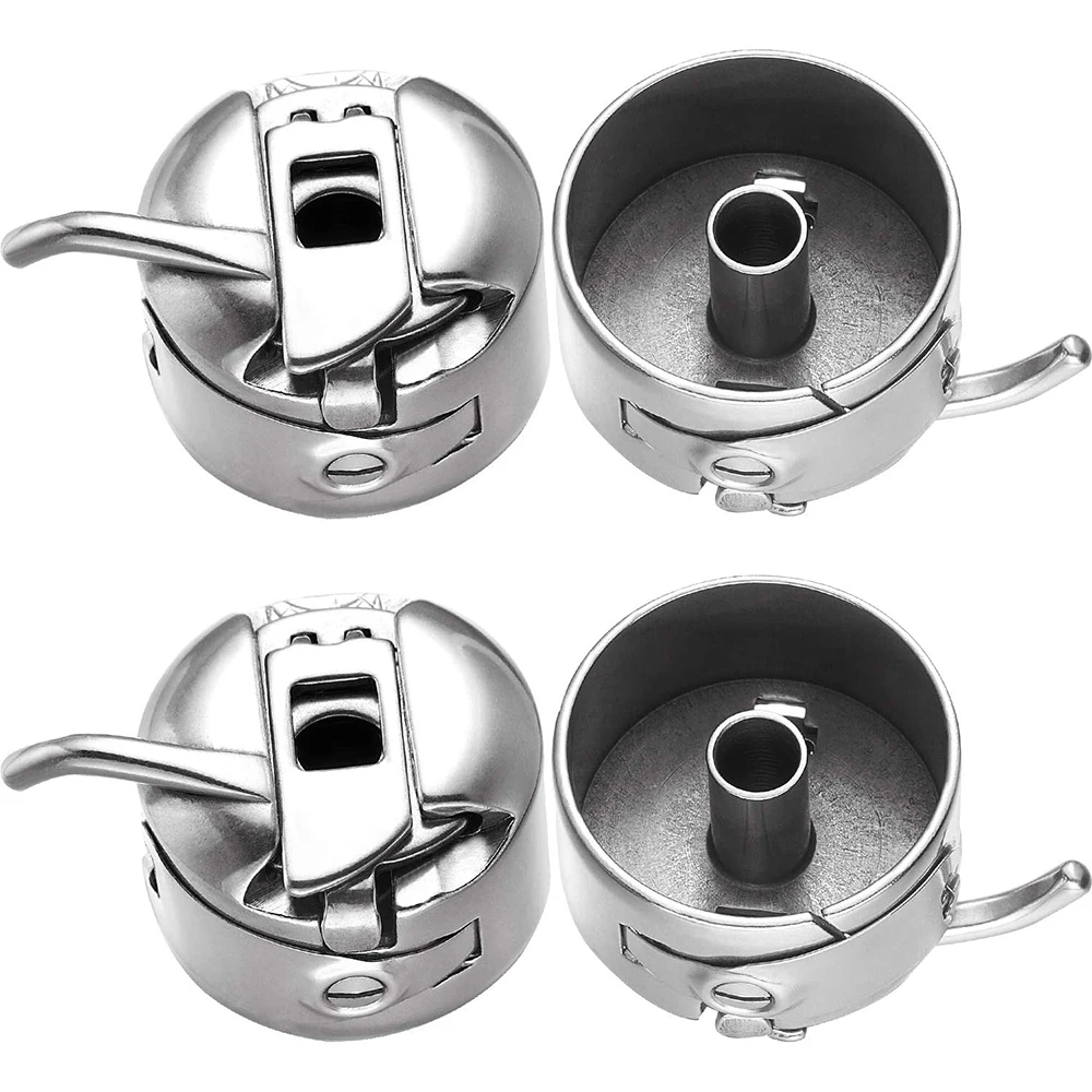 

4/2/1PCS Sewing Machine Bobbin Case Stainless Steel Bobbin Case for Front Loading 15 Class Machines Household Sewing Bobbin Case