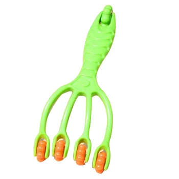 

4 Finger Massager Rolling Plastic Body Massager Relieve Fatigue To Buttock Hip Head Leg
