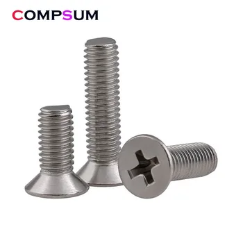

Compsum Stainless Steel 304 Phillips Flat Countersunk Head Micro Machine Screw Gb819 Din965 M1 M1.2 M1.4 M1.6