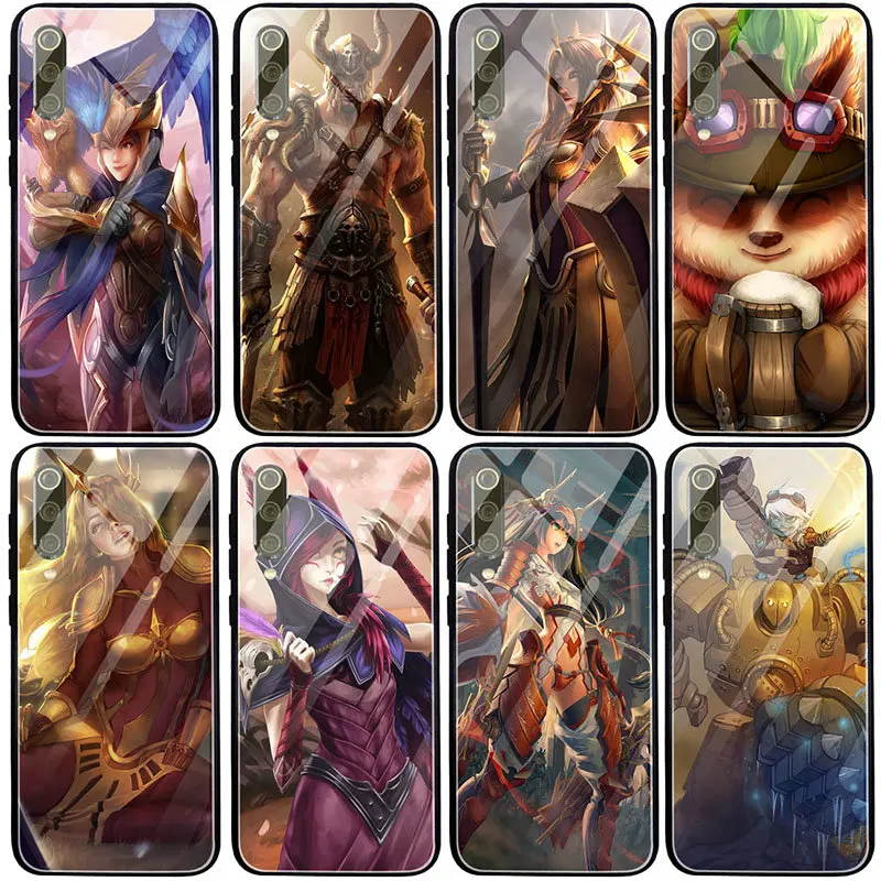 Чехлы для телефонов из закаленного стекла League Of Legends Games Xiaomi Mi Redmi Note 4 4X 5 5A 7 7A 8 8A 9 9A
