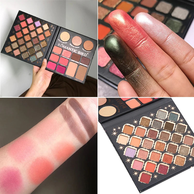 ICYCHEER Romantic Bird Makeup Creamy Eye Shadow Palette Brighten Pigment Shimmer Matte Eyeshadow Easy to Apply ICYCHEER Romantic Bird Makeup Creamy Eye Shadow Palette Brighten Pigment Shimmer Matte Eyeshadow Easy to Apply