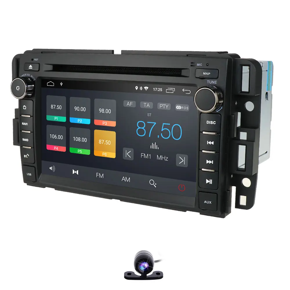 Camera3 2Din Android 9,0 автомобильный мультимедийный плеер Радио автомобильный DVD gps стерео радио Nav для GMC Yukon Sierra Chevrolet Chevy Acadia RDS камера - Цвет: Camera3