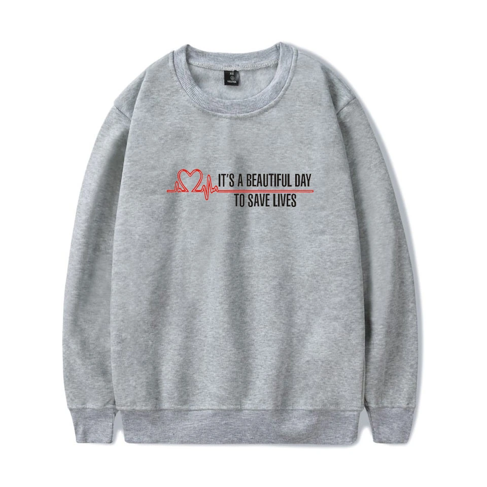 A Beautiful Day To Save Lives Sudadera con capucha y estampado gráfico para hombre y mujer, chándal con capucha de regalo de anatomía gris con cita de Tumblr|Sudaderas con y