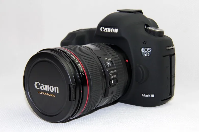 Мягкий силиконовый чехол для камеры Canon 5D Mark III защитный камеры|Корпусы