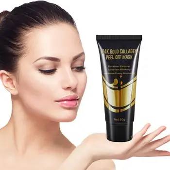

24K Gold Collagen peel off mask Mask Anti Aging Whitening Wrinkle Lifting firming Skin Care Gold tearing nasal membrane