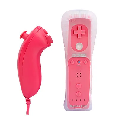 Золото Контроллер Nunchuk игровой геймпад два в одном ручка с силиконовым рукавом и слинг для nintendo wii ручка Встроенный ускоритель - Цвет: Золото