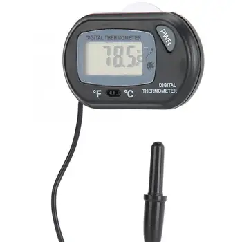 

adjustable heating rods Aquarium Probe Figure Electronic Water Thermometer with Suction Cup for Fish Tank Pet Temperature