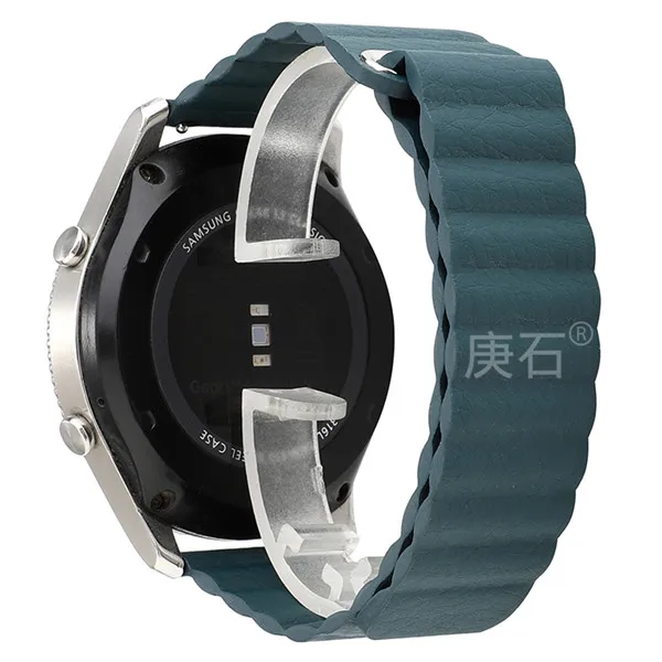 Cape blue 22 мм кожаный ремешок для часов Garmin Fenix Chronos - Цвет ремешка: Cape blue