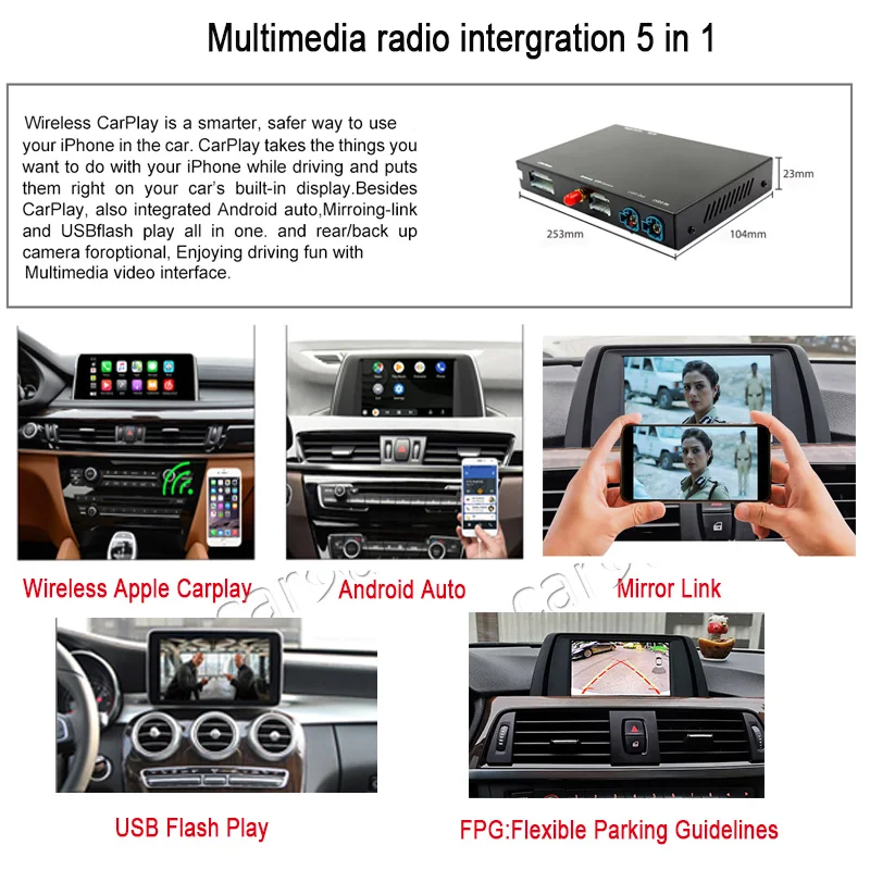 Автоматическая Подключаемая Android система с голосовым управлением Merce des CarPlay для