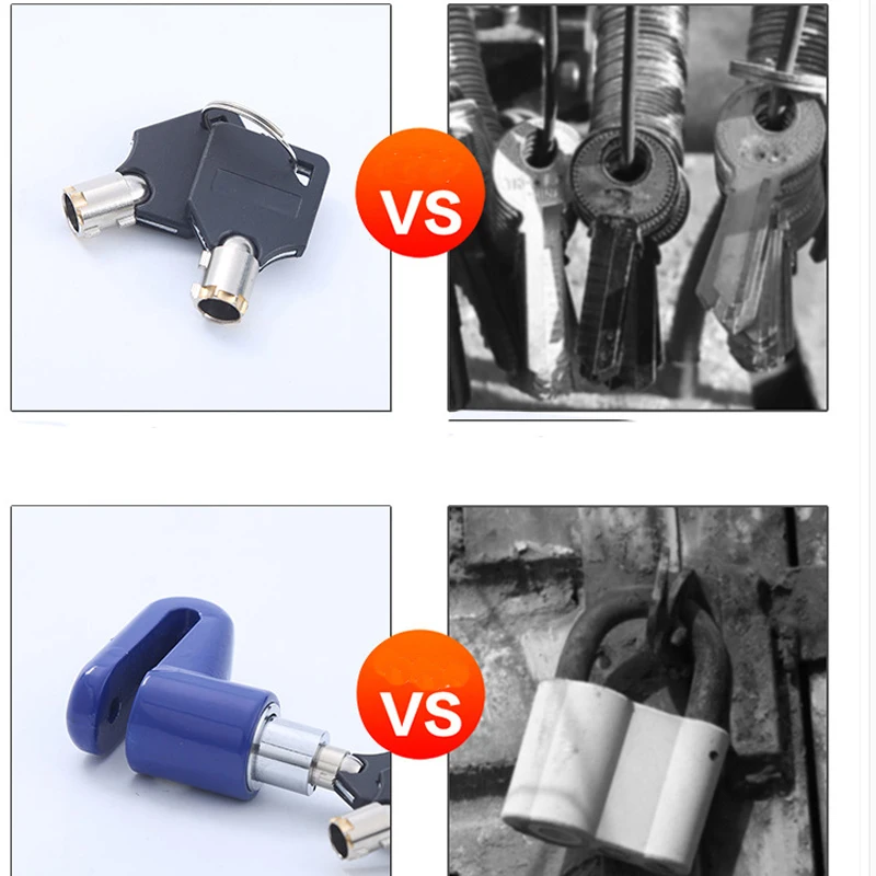 Safety Lock Anti Theft Disk Disc Brake Lock Motorcycle Bicycle Wheel Moped Scooter Disk Rotor Bicycle Lock for Bike Accessories