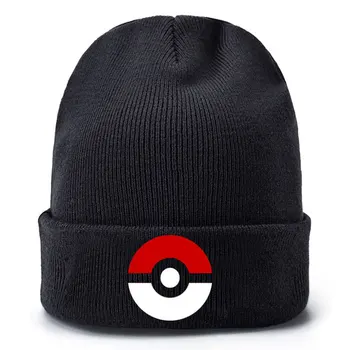 

New Pokemon Winter Woolen Hat for Adult Kids Caps Autumn and Winter Men and Women Warm Beanie Fashion Hip-hop Knitted Wool Hat