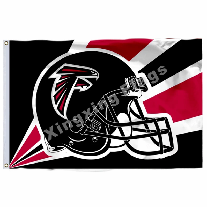 Флаг с надписью Atlanta Falcons, 3 фута x 5 футов, полиэстеровый флаг с надписью Atlanta Falcons, размер № 4, 90X150 см, пользовательский флаг - Цвет: E1