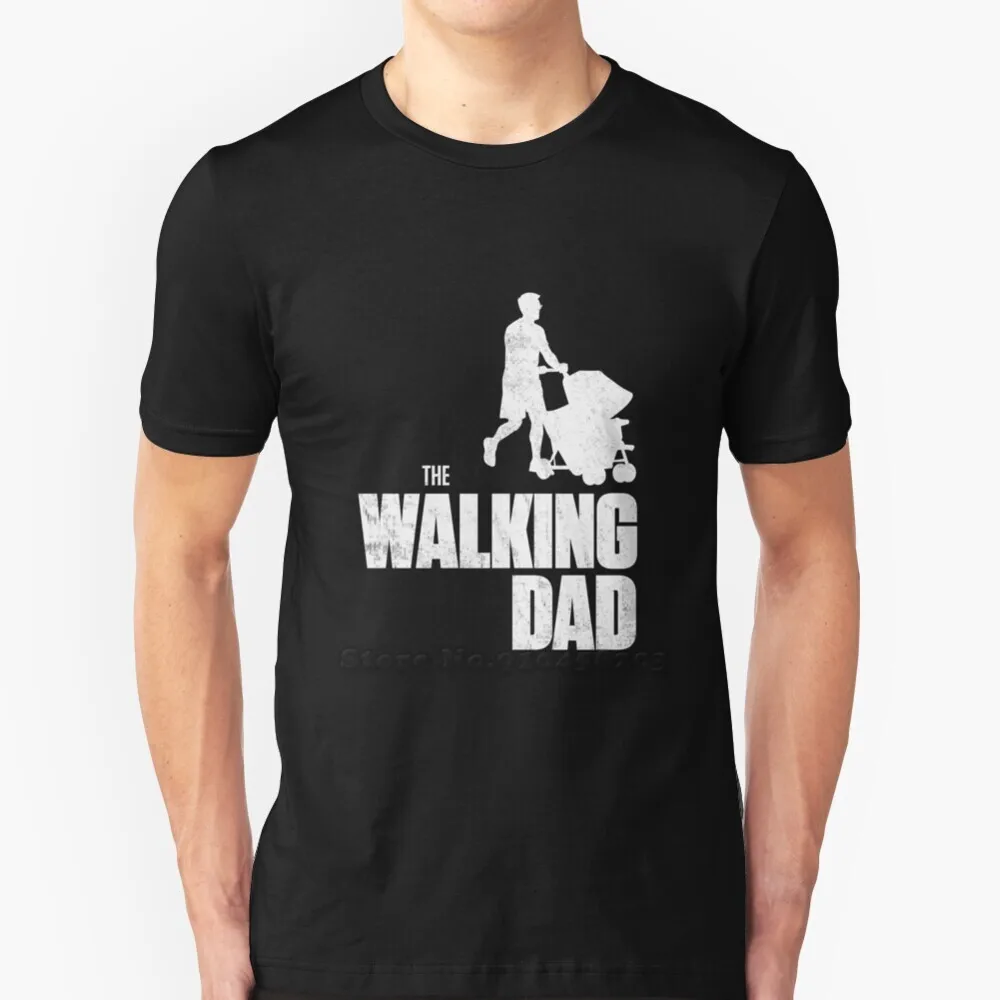 Забавные Walking папа новая футболка в стиле хип-хоп 100% хлопковые футболки Для