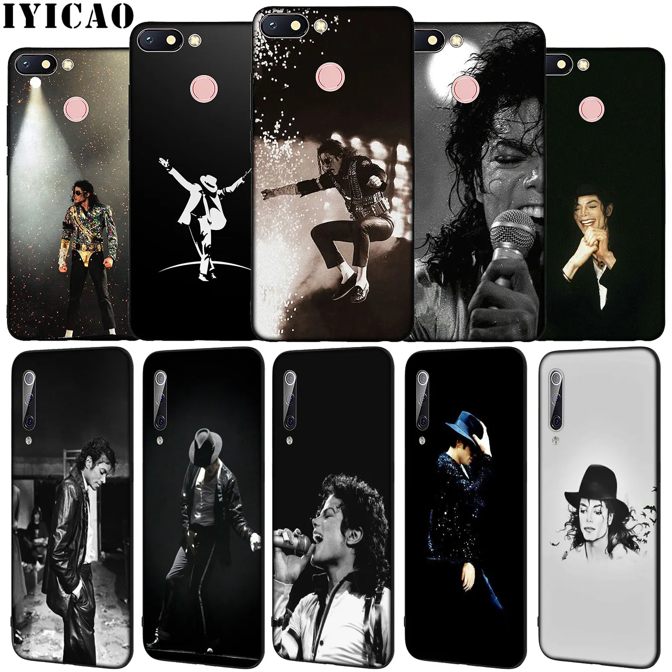 IYICAO Michael Jackson Dancing King Soft Silicone Phone Case for Xiaomi Redmi Note 8 8T 8A 7 7A 6 6A 5 5A GO S2 K30 K20 Pro | Мобильные