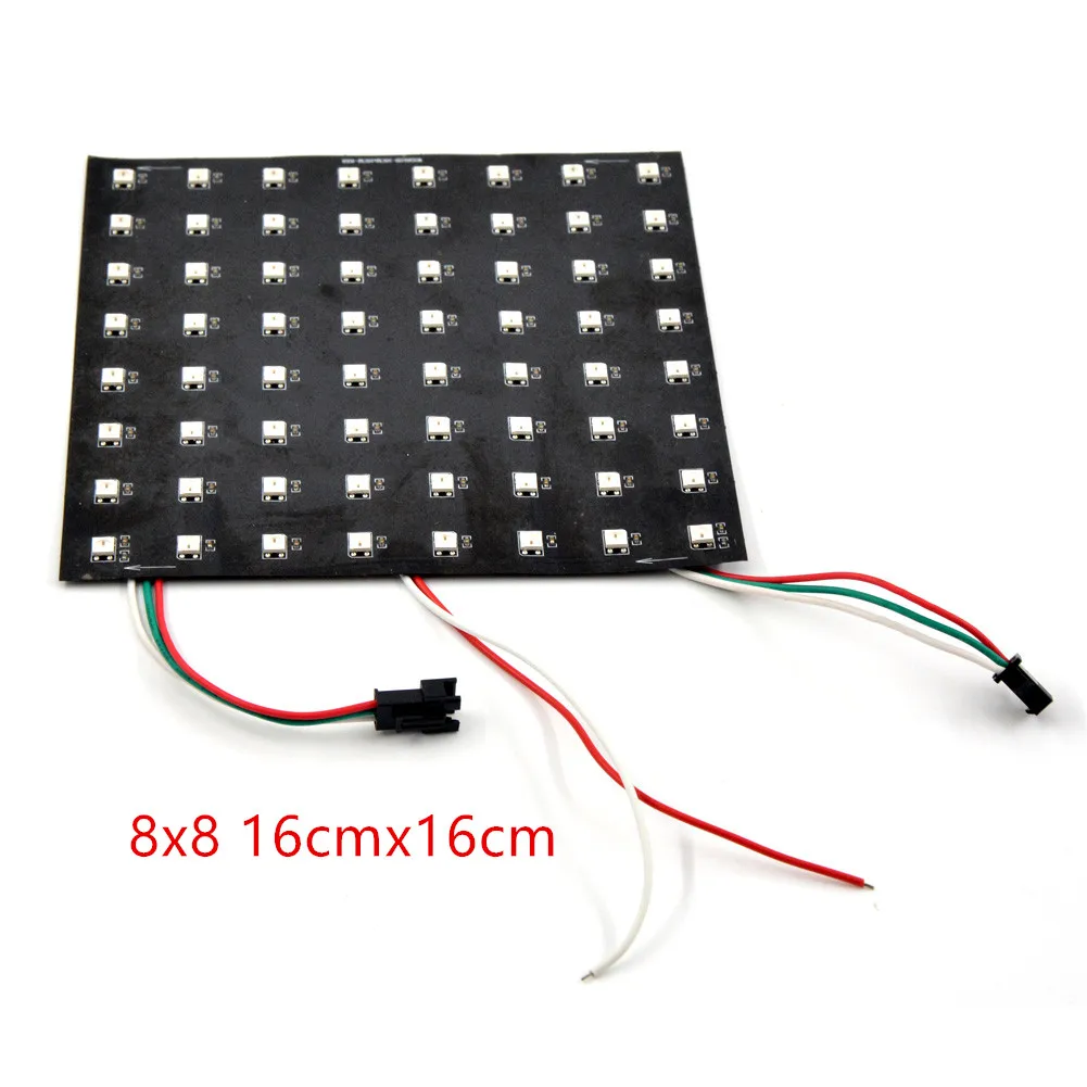 SK6812 16x16 8x32 8x8 WS2812B Панель 256 пикселей светодиодный запрограммирован Экран WS2811 SMD 5050