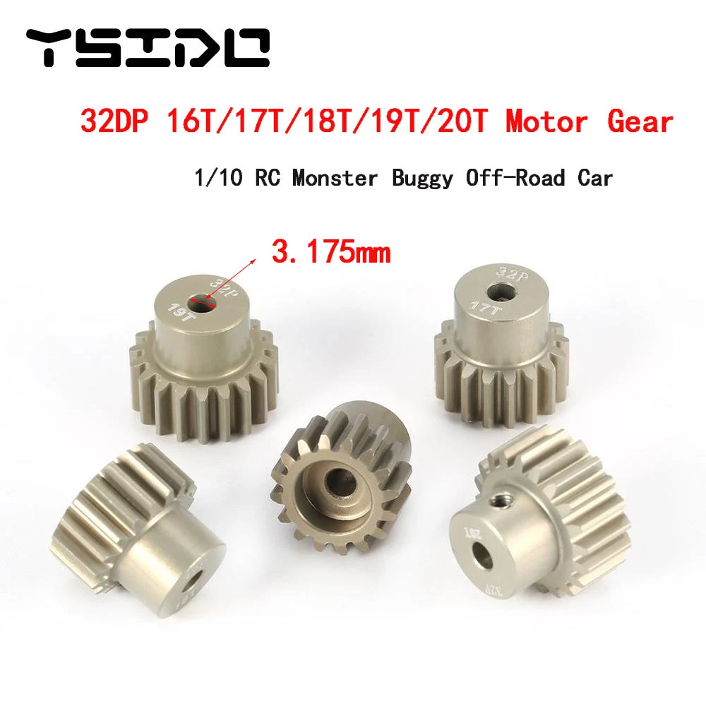 Crazepony-UK 32DP 3.175 mm 12 T 13 T 14 T 15 T 16 T Pignon Moteur Gear Set for 1//10 RC