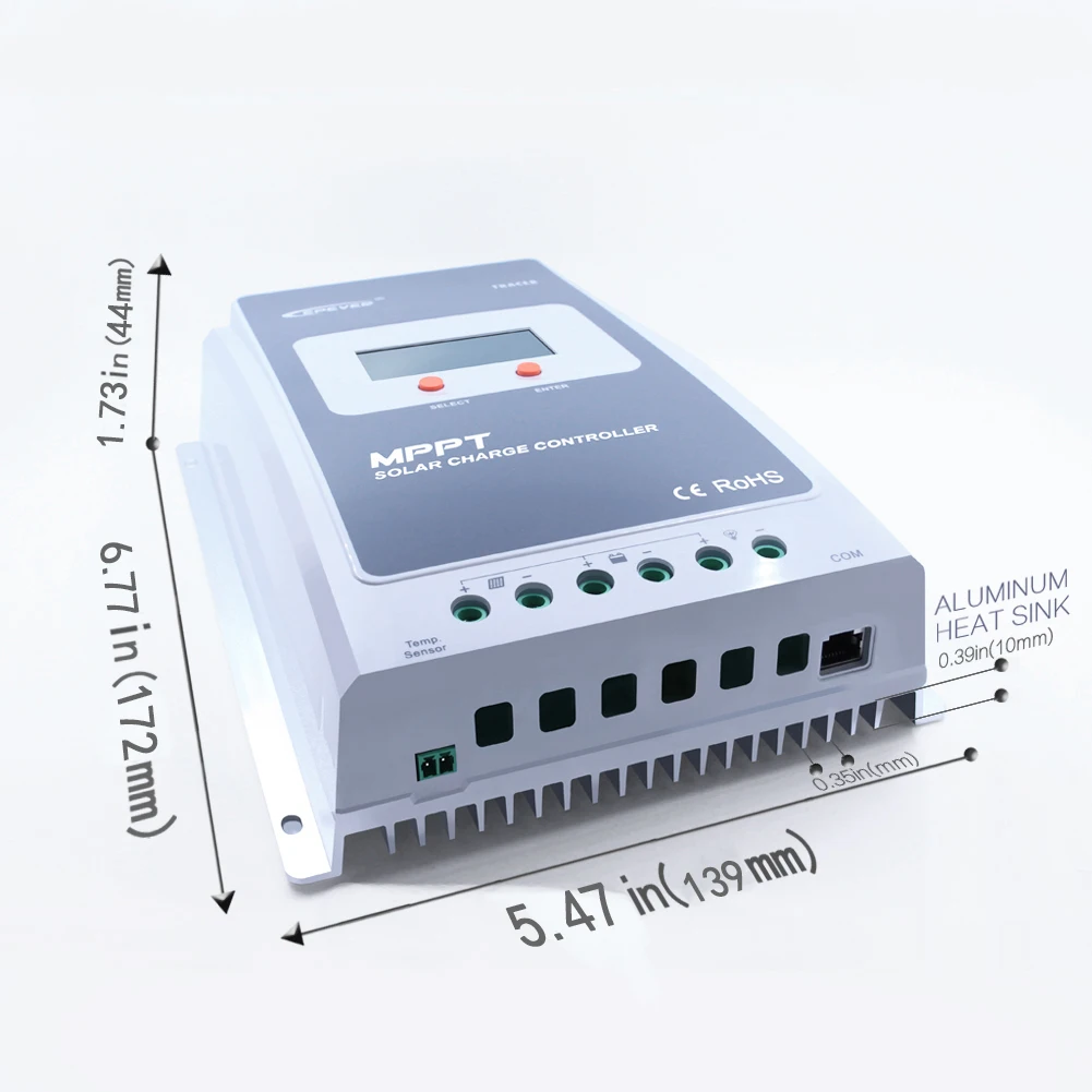 EPEVER MPPT 20A 30A 40A Solarladeregler 12V / 24V oder Remote Meter  MT50/WIFI