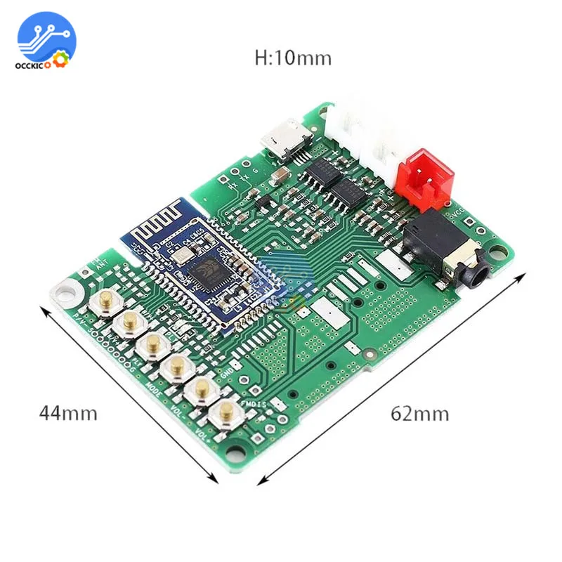 BK3266 Bluetooth V5.0 стерео аудио передатчик приемник модуль Плата усилителя AUX DC 3 6 5 в для