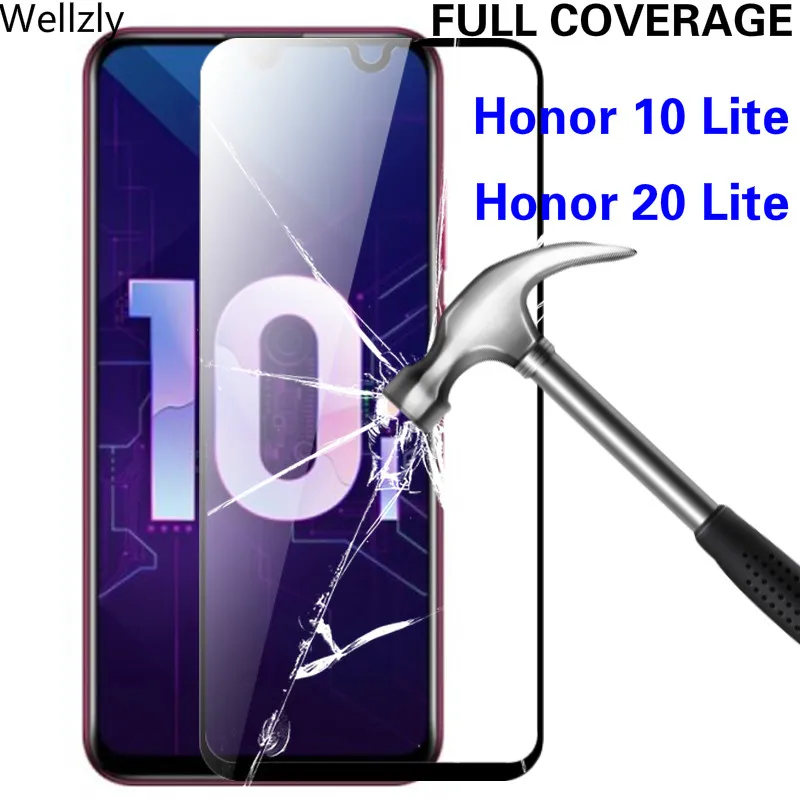 Защитное стекло с полным покрытием 3D для Honor 10 Lite закаленное Защита экрана Huawei 20
