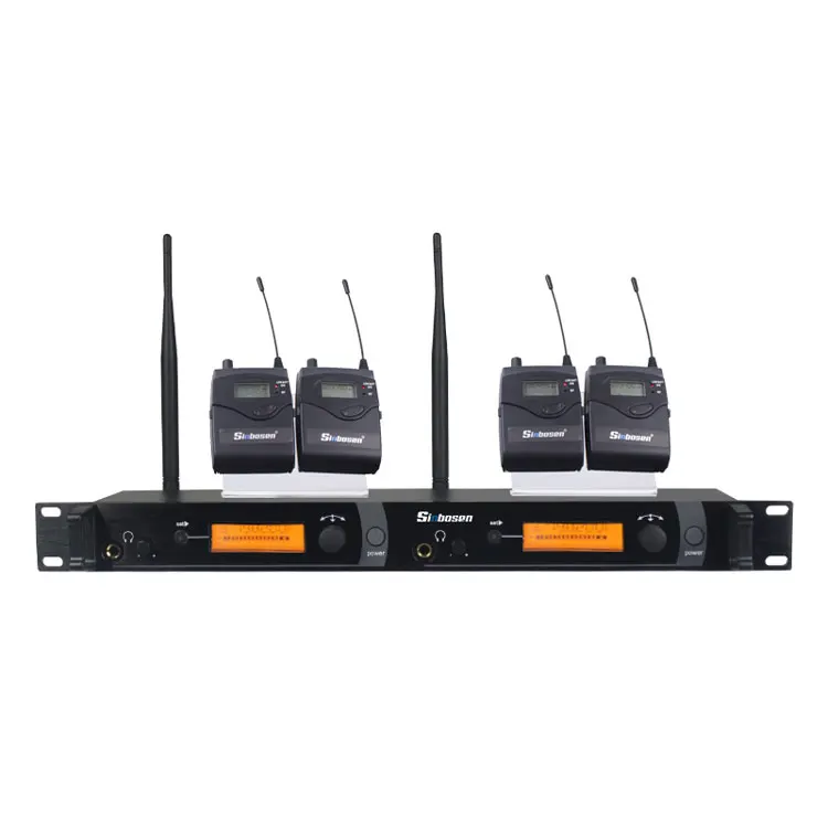 4bodypack Профессиональный M-2050 беспроводной в ухо монитор микрофонная система с 40 бодипак - Цвет: 4bodypack