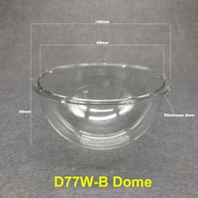 4 дюйма камера наблюдения защитный шар крышка водонепроницаемый прозрачный непромокаемый акриловый ПК взрывозащищенный полусфера оболочки 108X55 мм