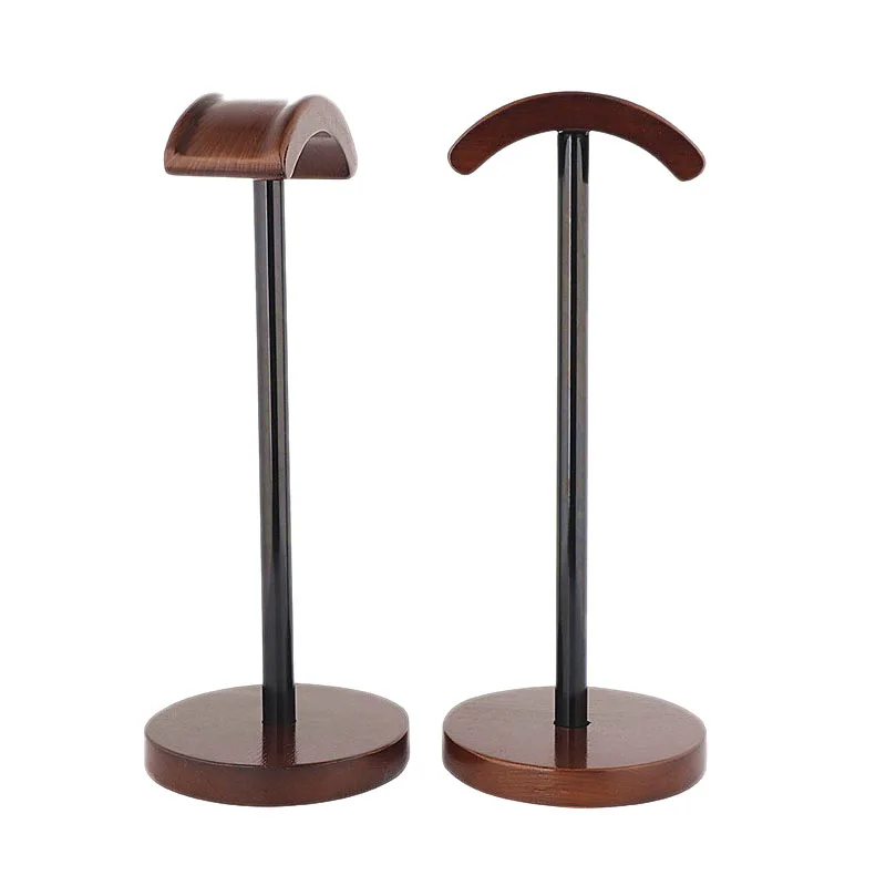 Wooden Headphone Earphone Headset Stand Hanger Bracket Desk Display Shelf Rack Holder Earphone Accessories Home Office
