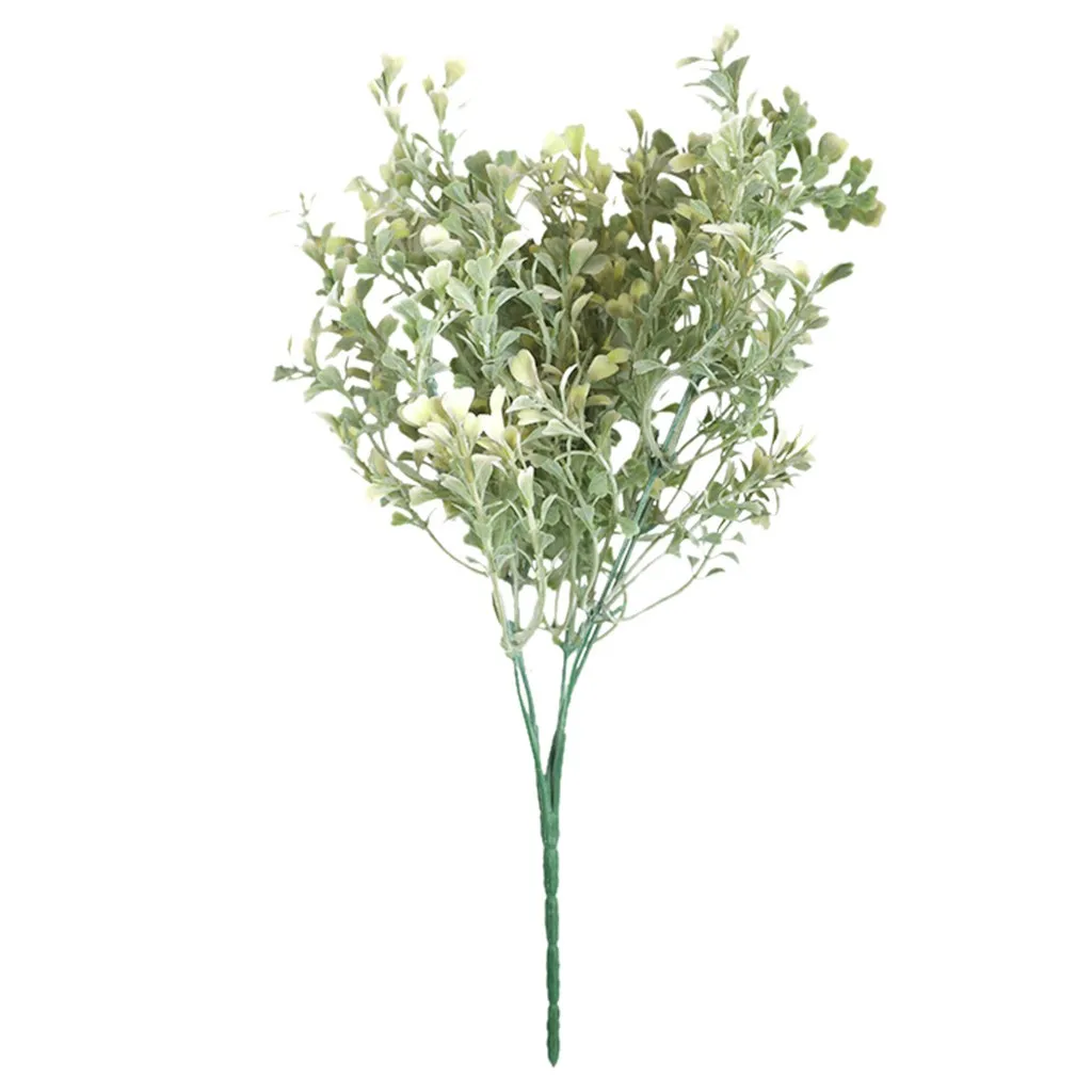 Искусственный букет свежая трава пластиковый поддельный цветок маленькие свежие листья трава растение букет поддельные цветы Домашнее свадебное украшение