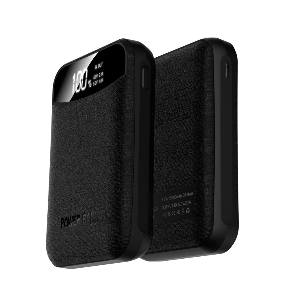 Универсальное зарядное устройство с двумя портами Usb для iPhone XS MAX XR X Внешний аккумулятор для Xiaomi Mi 9 8 SE redmi note 7