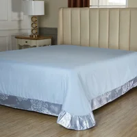 Elastic Fitted Sheet Bed Linen Skirt Cotton Mattress Covers 3