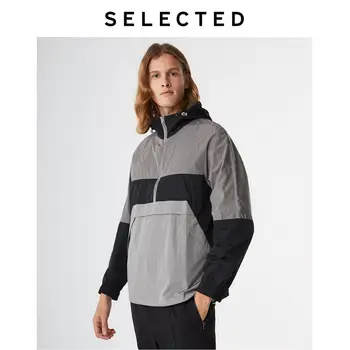 

SELECTED Men's Autumn Loose Fit Hooded Stitching Spliced Coat S|419321534