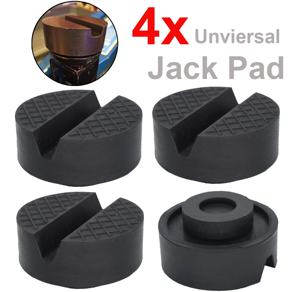 Universal x4 Jack Rubber Pad Anti-slip Rail Adapter Support Block Heavy Duty Car Lift Tool Accessories For Toyota Honda Nissan |