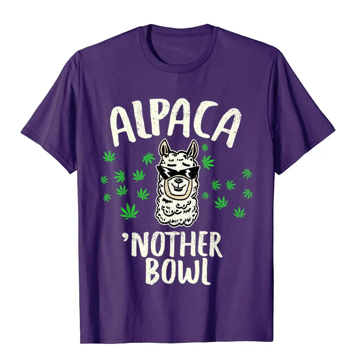 Alpaca 'Nother Bowl Funny Marijuana CBD Weed Smoker Gift T-Shirt__A9797purple