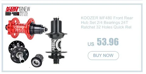 NEW Koozer Hubs 4 Bearing MTB Mountain Bike Hub Rear 10*135mm QR100*15 12*142mm Thru 28/32/36 Holes Disc Brake Bicycle Hub XM490