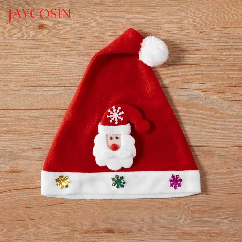 JAYCOSIN рождественские украшения шапки Санта Клауса детские для женщин мужчин
