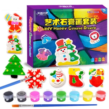

15 PCS Children Cute Cartoon Plaster Painting DIY Coloring Arts Crafts Crafts Kids Children C Educational Toys Gifts