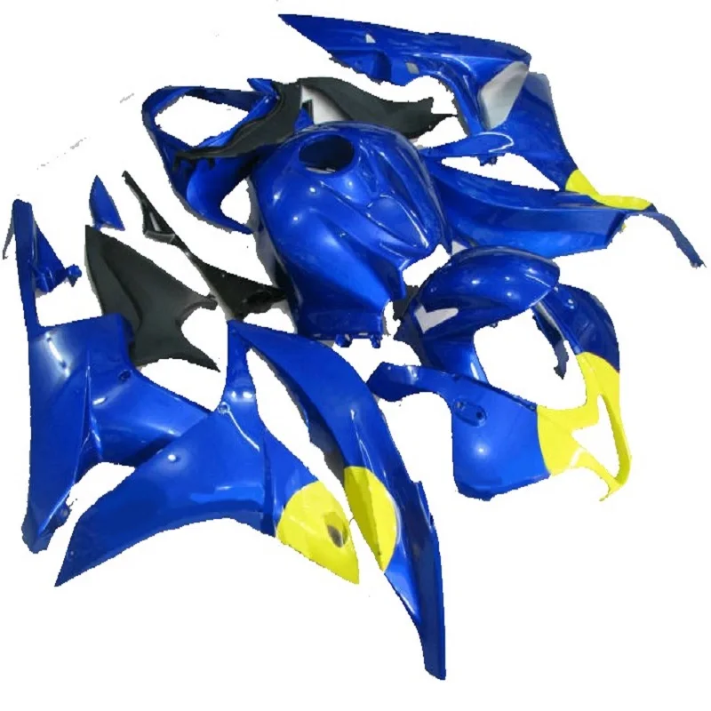 Синего и желтого цвета для инъекций HONDA CBR 600 RR CBR600 2007 2008 CBR600RR 600RR 600F5 CBR600F5 F5 07 08 OEM