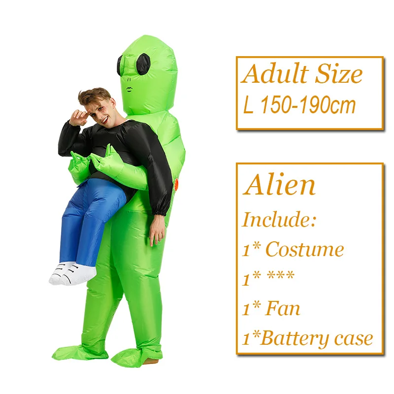 Высокое качество надувной костюм динозавра Sumo Alien вечерние костюмы костюм косплей disfraz костюмы на Хэллоуин для взрослых детское платье - Цвет: Alien adult 1165