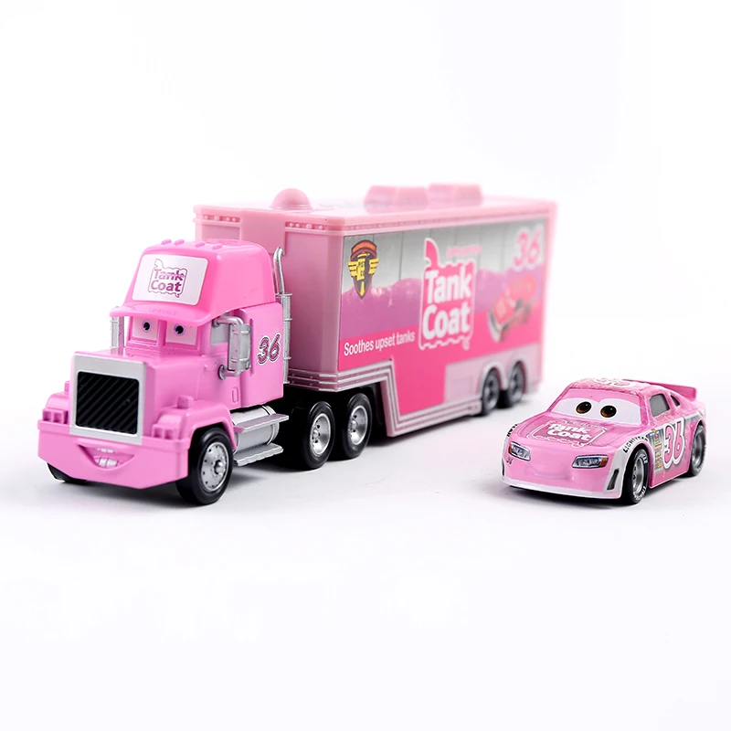 pink toy car set