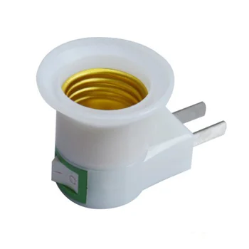 

E27 Socket Lamp Base Lamp Socket 220V EU Plug Adapter with Power on-off Control Switch Lighting Lamps Replacement Sockets