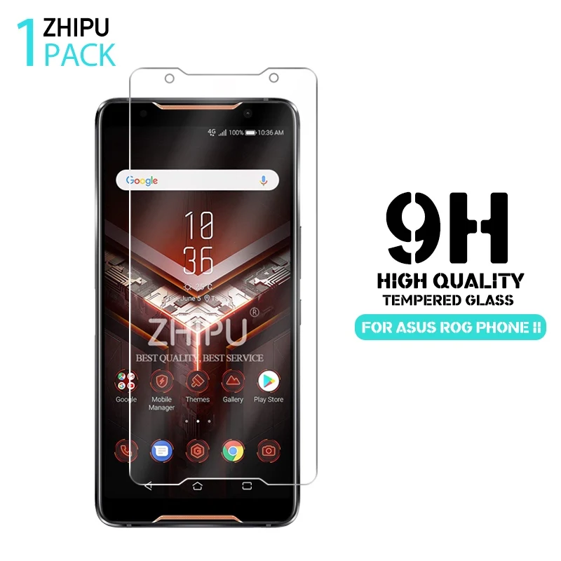 

Tempered Glass For Asus ROG Phone II 2 Screen Protector 2.5D 9H Tempered Glass For Asus ROG Phone 2 Protective Film