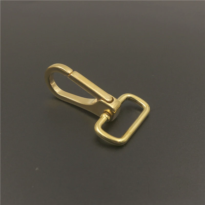 DIY leather craft solid brass material snap buckle lobster clip bag metal hardware 4pcs/lot