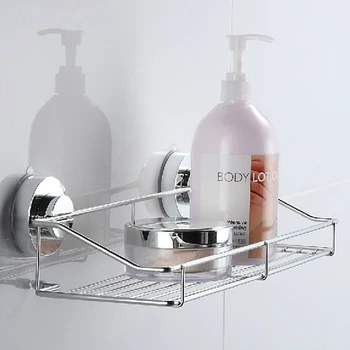

Storage Holders Racks for Bathroom Kitchen Suction Cup Type Strong Seamless Rack Kitchen Stainless Steel Bathroom Kitchen tools