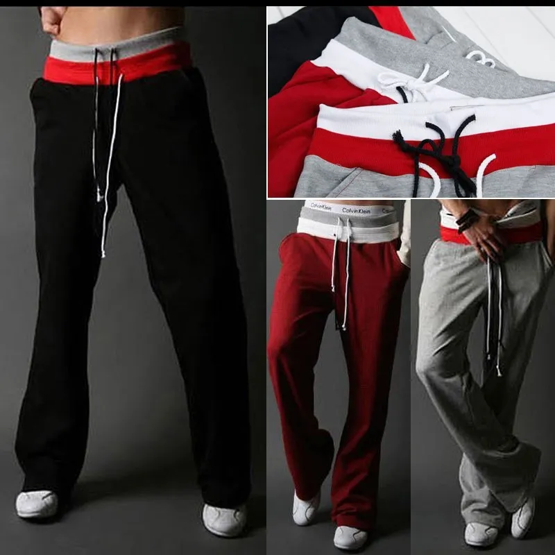

Autumn Korean-style Gymnastic Pants Men Loose-Fit Slim Fit Casual Pants Harem Double Waist Large Size Sweatpants Thick-