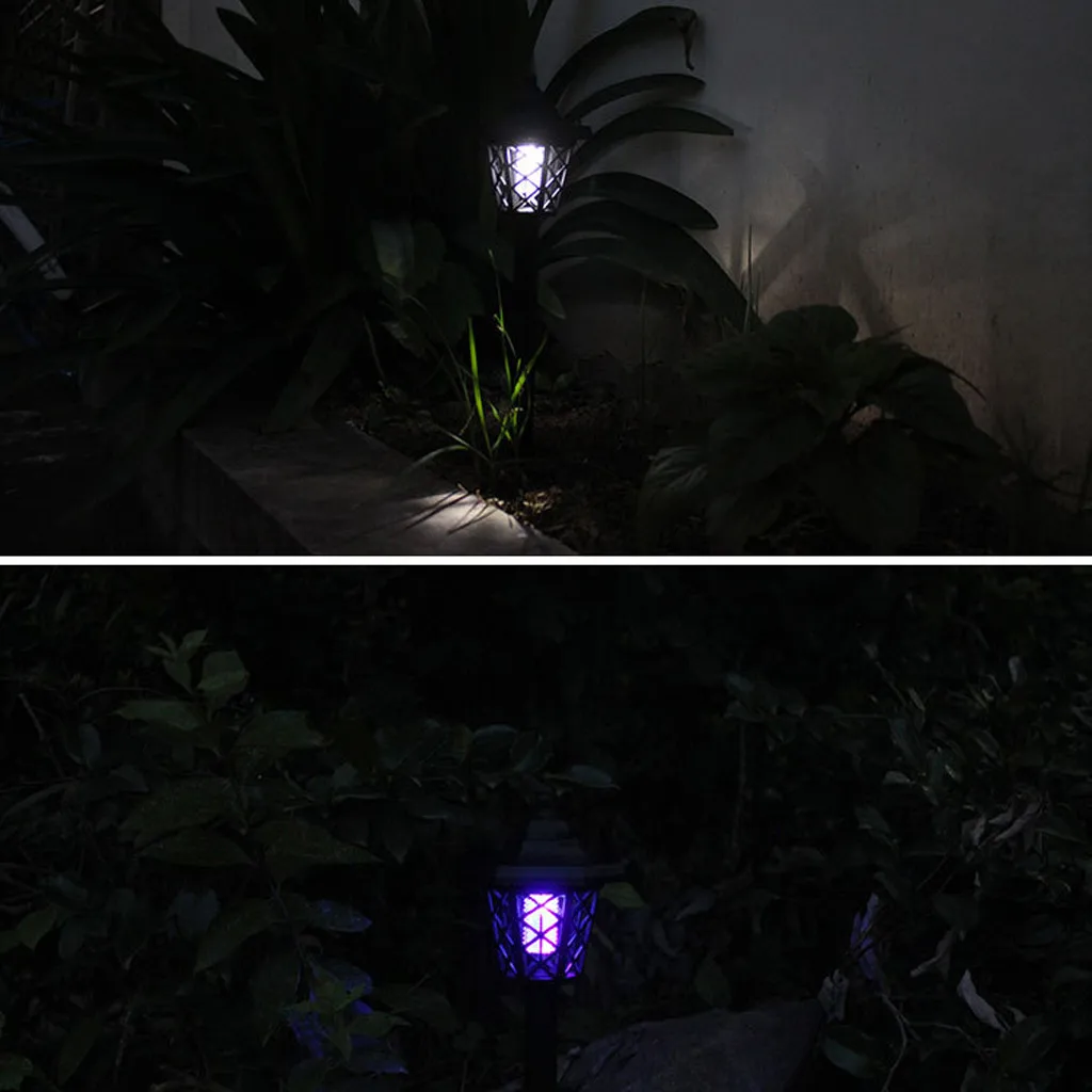 Светодиодный светильник на солнечных батареях с вредителями Жук Zapper уничтожитель насекомых и комаров лампа садовая лужайка Солнечная электриеская комаробойка