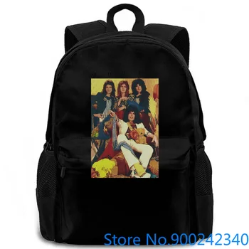

Queen Old school adult Early Glam Band Pic White New Official Band Merch New women men backpack laptop travel school adult