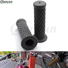 Универсальный 7/" 22 мм мотоциклетный винтажный резиновый руль для мотоцикла для Suzuki GSX1400 GSF650 GSX650F GSX1250 F/SA TL1000S K5